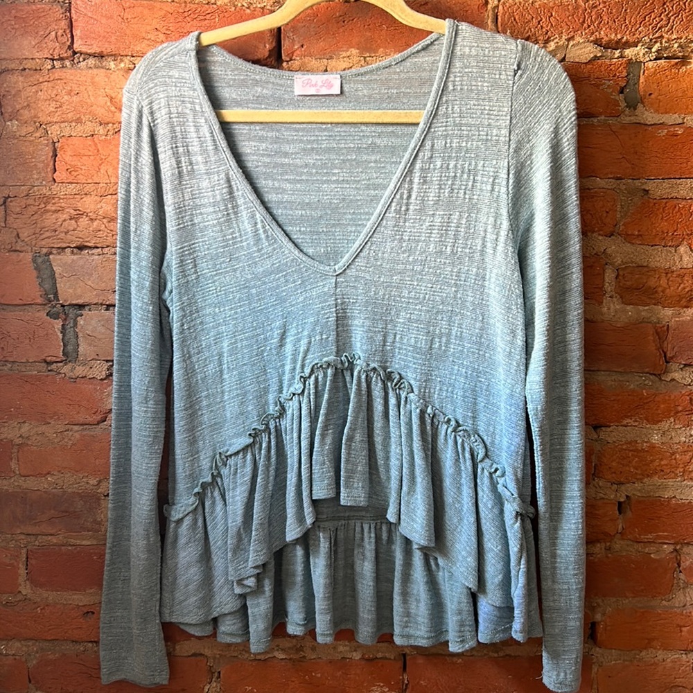 Blue Long sleeved top from Pink Lily